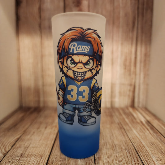 FOOTBALL HORROR SHOT GLASS (LA)