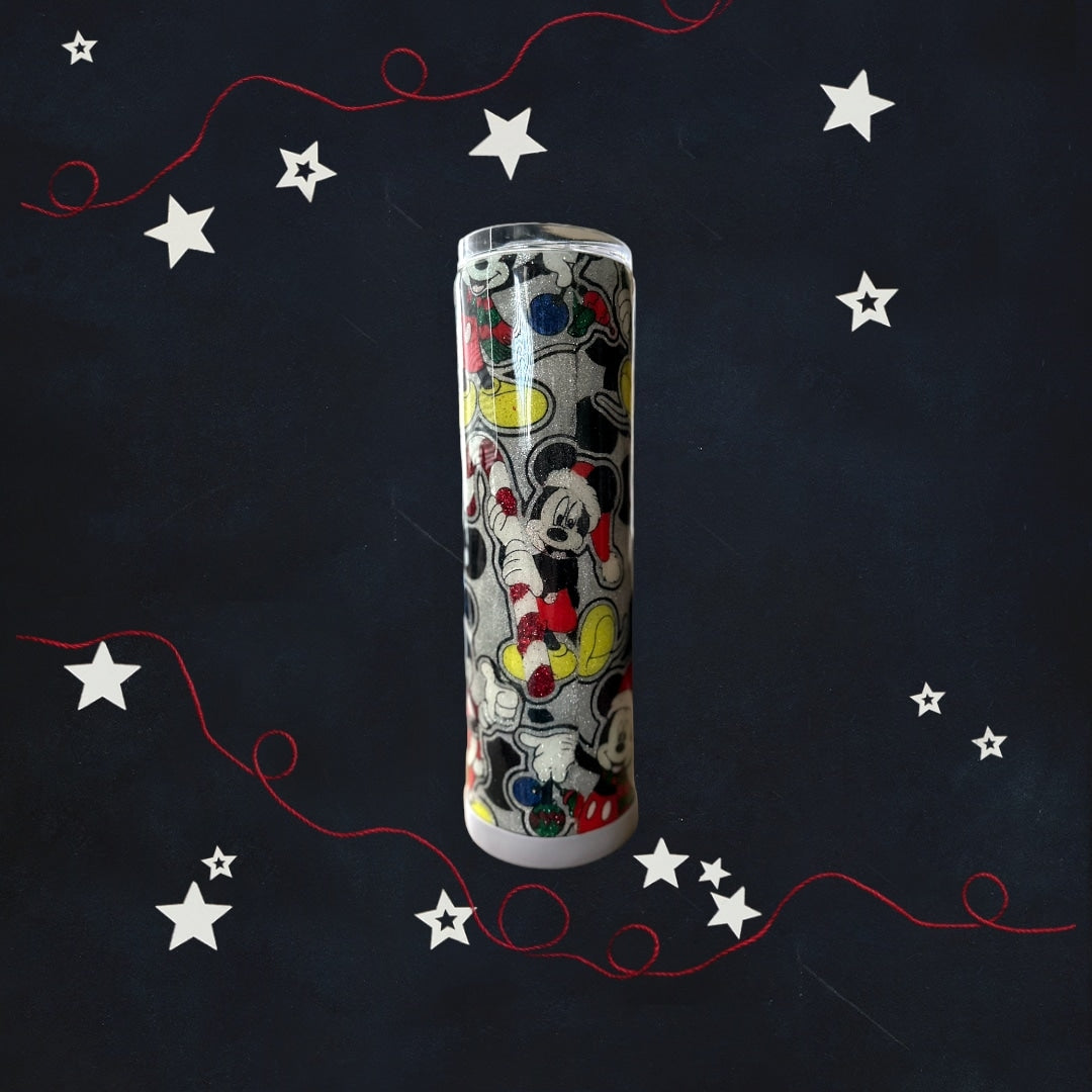 35oz Christmas Mouse - Glittered Tumbler