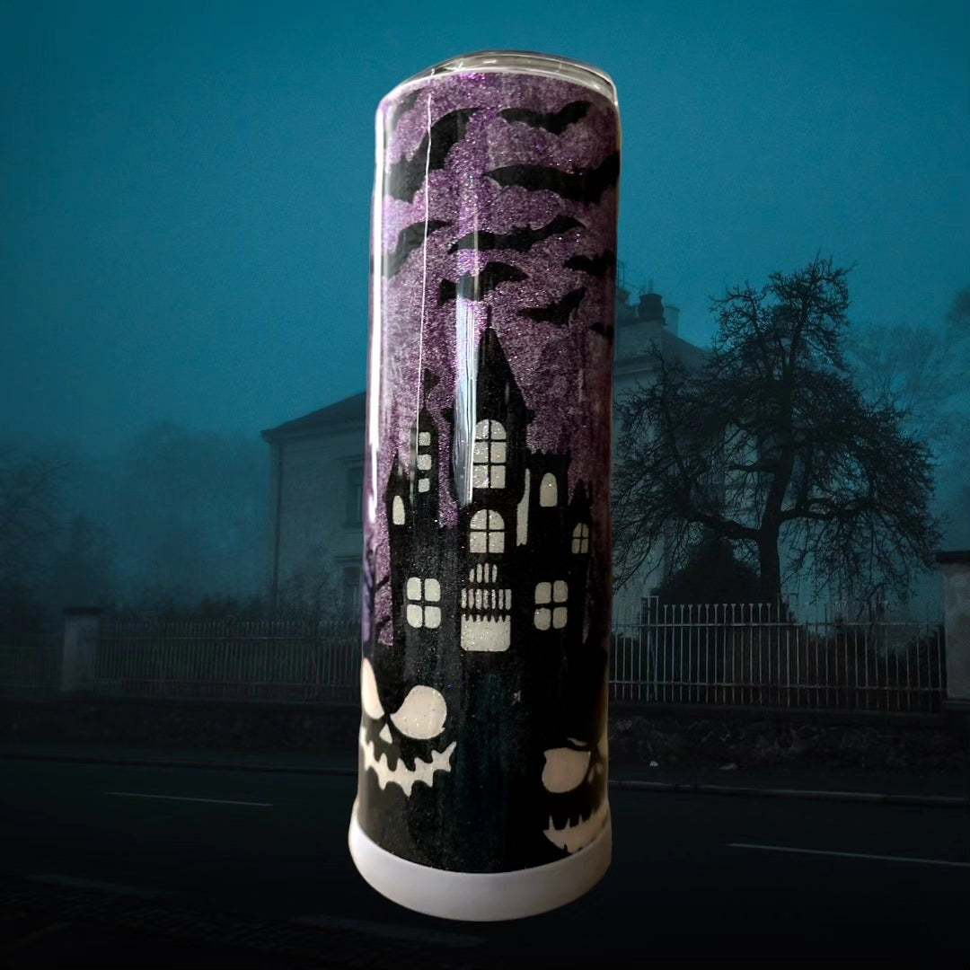 30oz Haunted House Glow in the Dark Tumbler