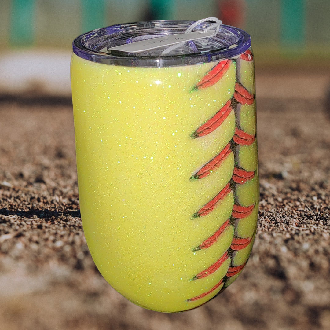 14oz Softball Stemless Wine